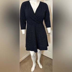 Loft Plus Polka dot mini dress
